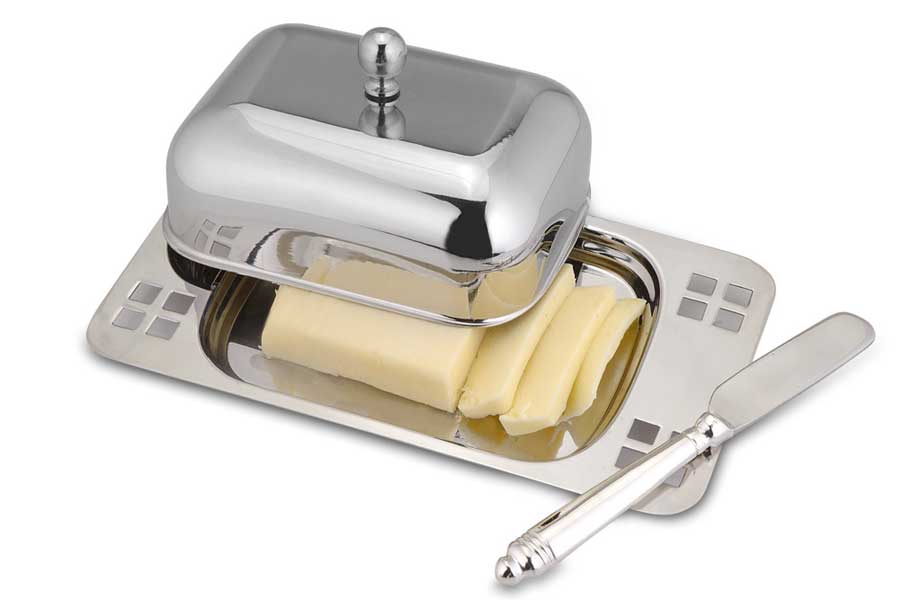 Rectangular Butter Dish With Spreader