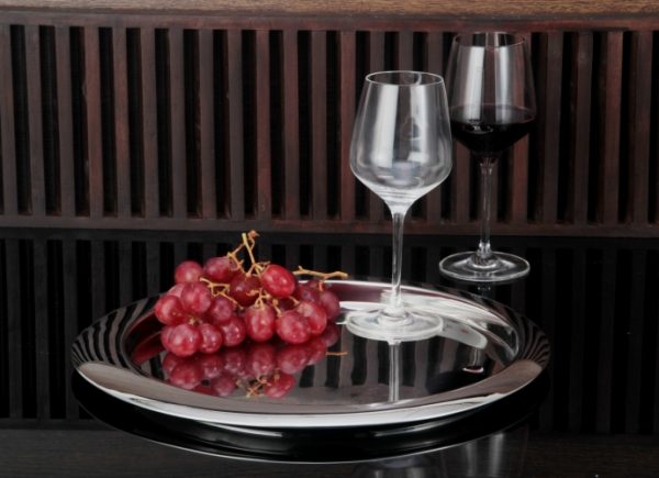 D-SHAPE BAR TRAY 38CM – plain mirror