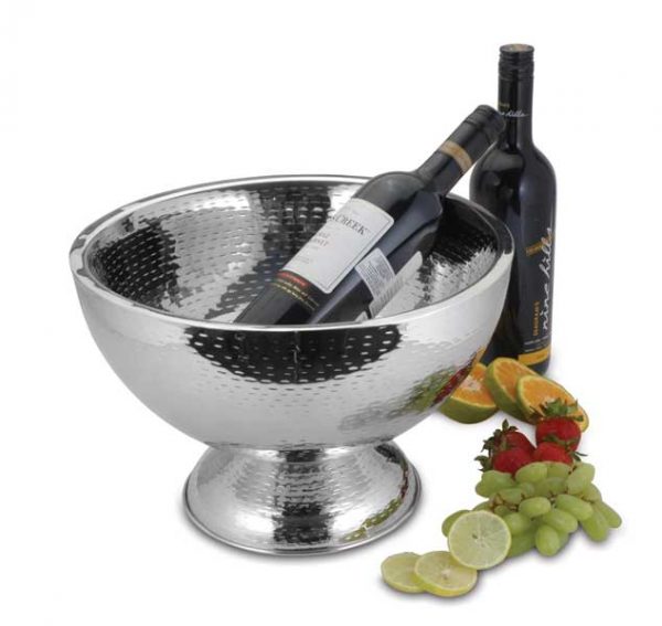 Double Wall Small Champagne Bowl With Rice Textured