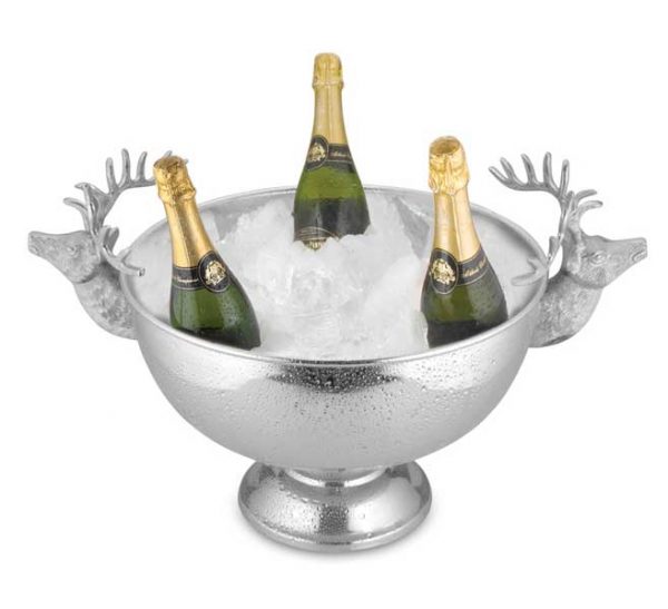 Reindeer Champagne Bowl