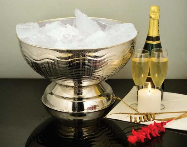 Wavy Design single Wall Champagne bowl