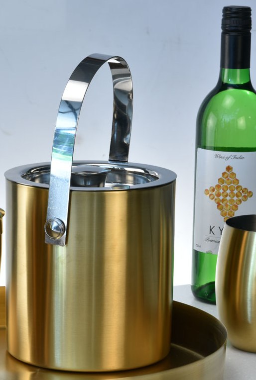 PVD Gold Matt Ice Bucket