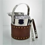Genuine-Brown-Leather-Ice-Bucket