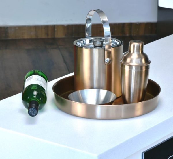 PVD COPPER MATT BAR SET