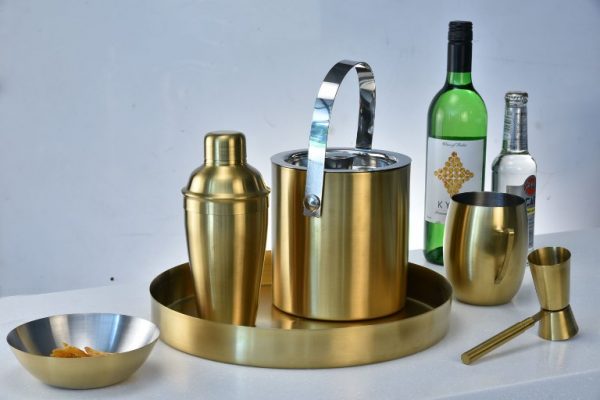 PVD MATT GOLD BAR SET